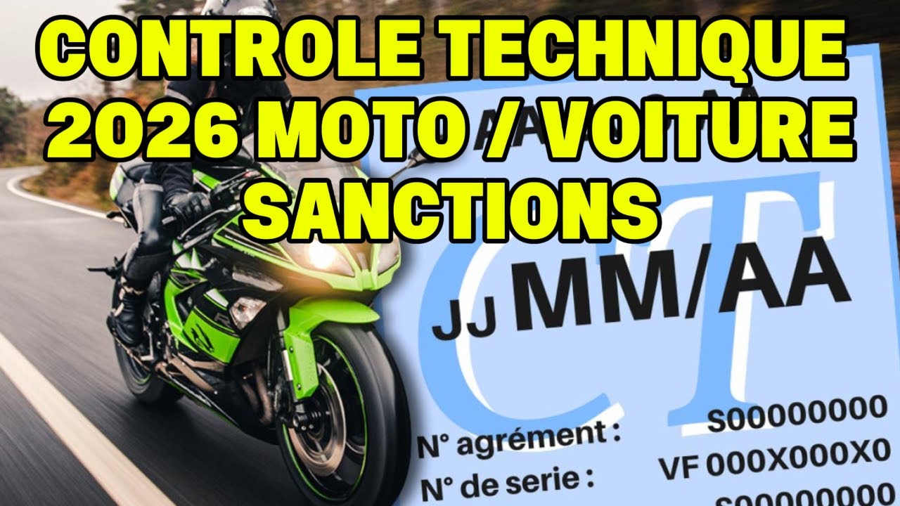🔧 Réforme Contrôle Technique 2026 : Motos, voitures, sanctions… tout savoir !