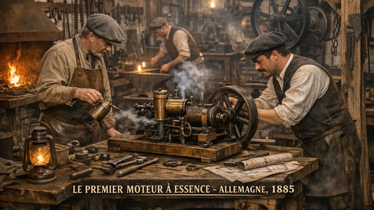 Comment a été construit le premier moteur à essence en Allemagne en 1885