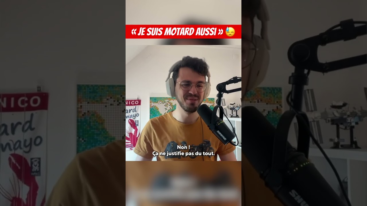 « Je suis motard aussi ! » 😓 #shorts #motard #moto #danger #react #motovlog #voiture #roadrage